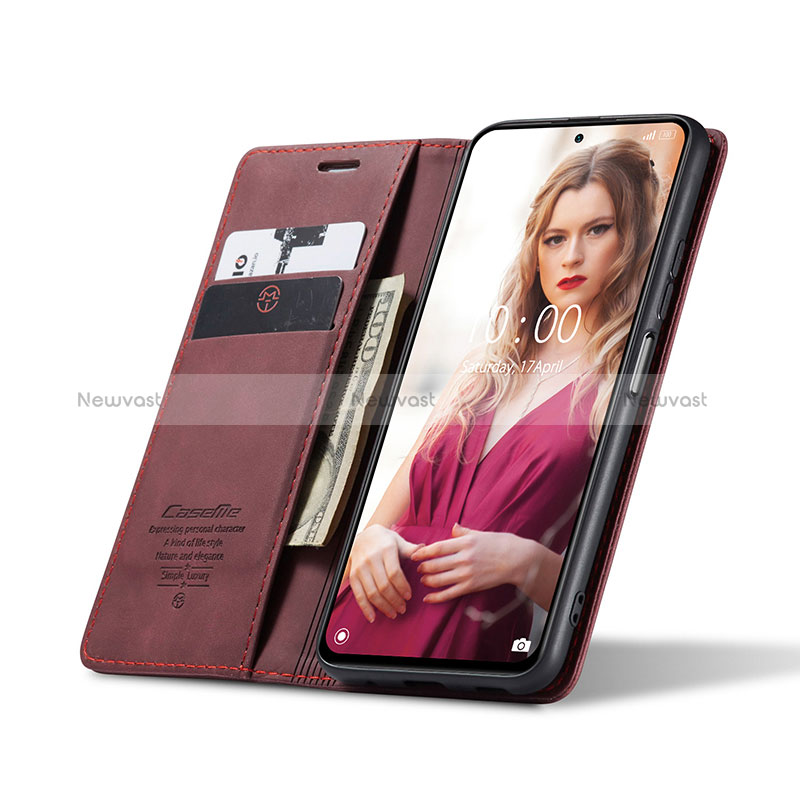 Leather Case Stands Flip Cover Holder C01S for Xiaomi Redmi Note 10 Pro Max