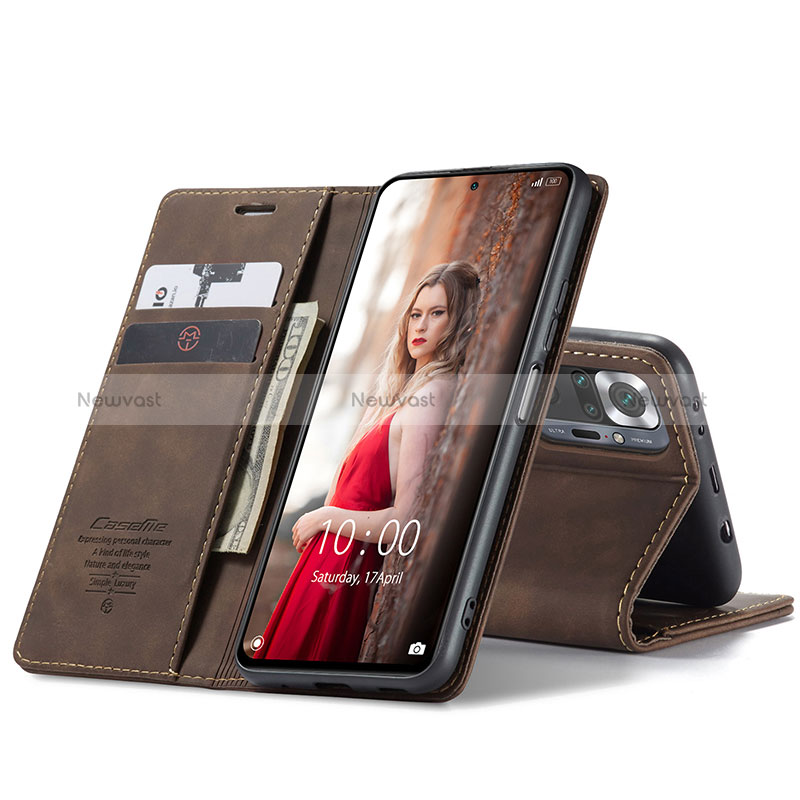 Leather Case Stands Flip Cover Holder C01S for Xiaomi Redmi Note 10 Pro Max