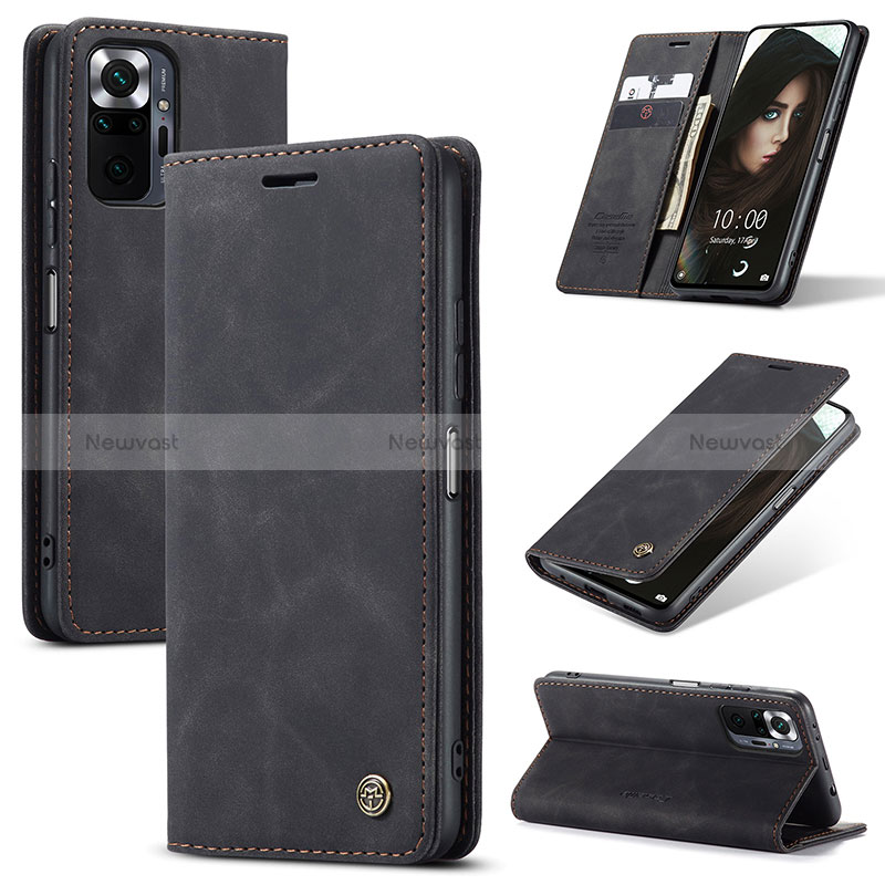 Leather Case Stands Flip Cover Holder C01S for Xiaomi Redmi Note 10 Pro Max