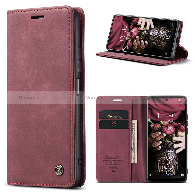 Leather Case Stands Flip Cover Holder C01S for Xiaomi Redmi Note 11 4G (2022)