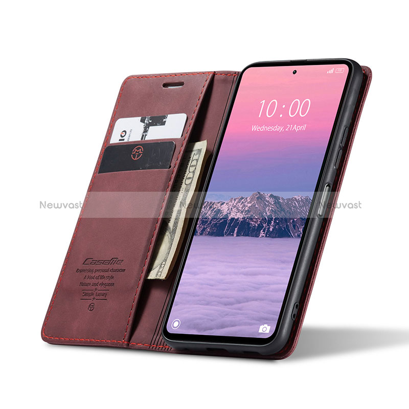 Leather Case Stands Flip Cover Holder C01S for Xiaomi Redmi Note 12 4G