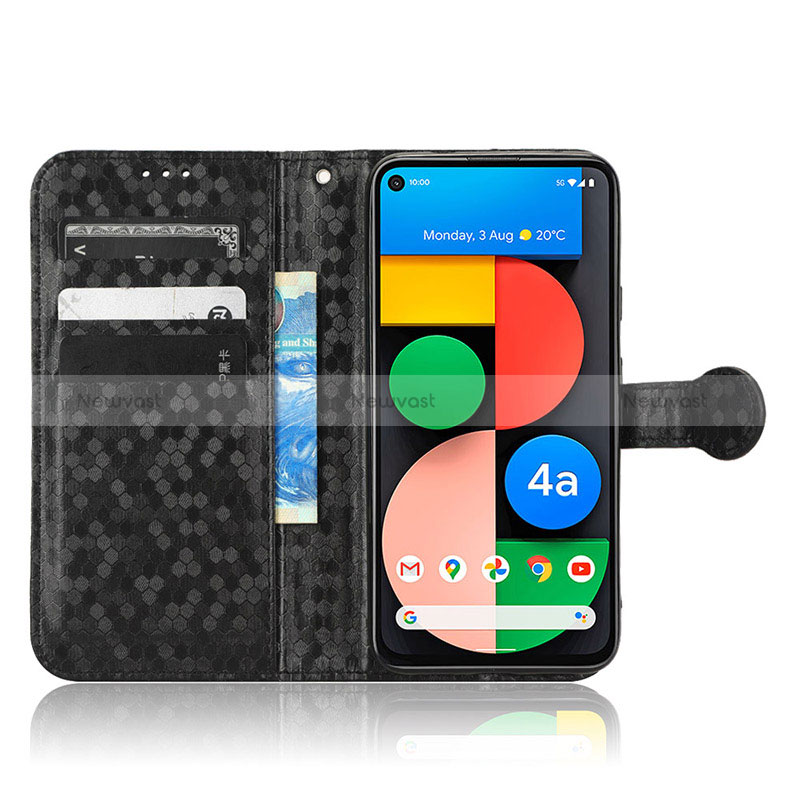 Leather Case Stands Flip Cover Holder C01X for Google Pixel 4a 5G