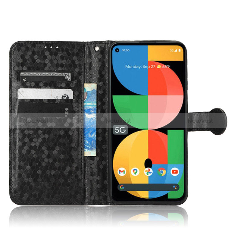 Leather Case Stands Flip Cover Holder C01X for Google Pixel 5a 5G