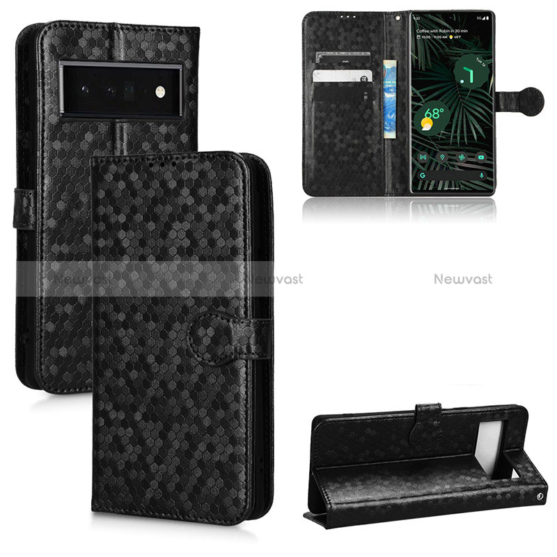 Leather Case Stands Flip Cover Holder C01X for Google Pixel 6 Pro 5G