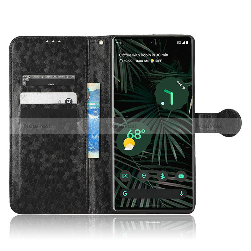 Leather Case Stands Flip Cover Holder C01X for Google Pixel 6 Pro 5G