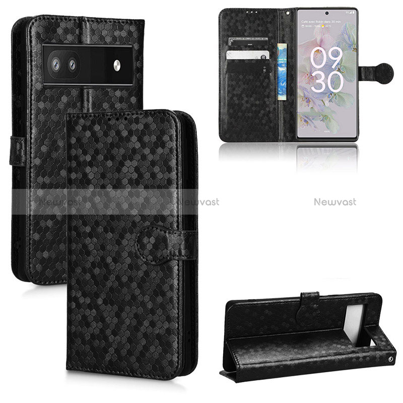 Leather Case Stands Flip Cover Holder C01X for Google Pixel 6a 5G