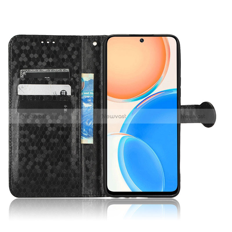 Leather Case Stands Flip Cover Holder C01X for Huawei Honor X8 4G