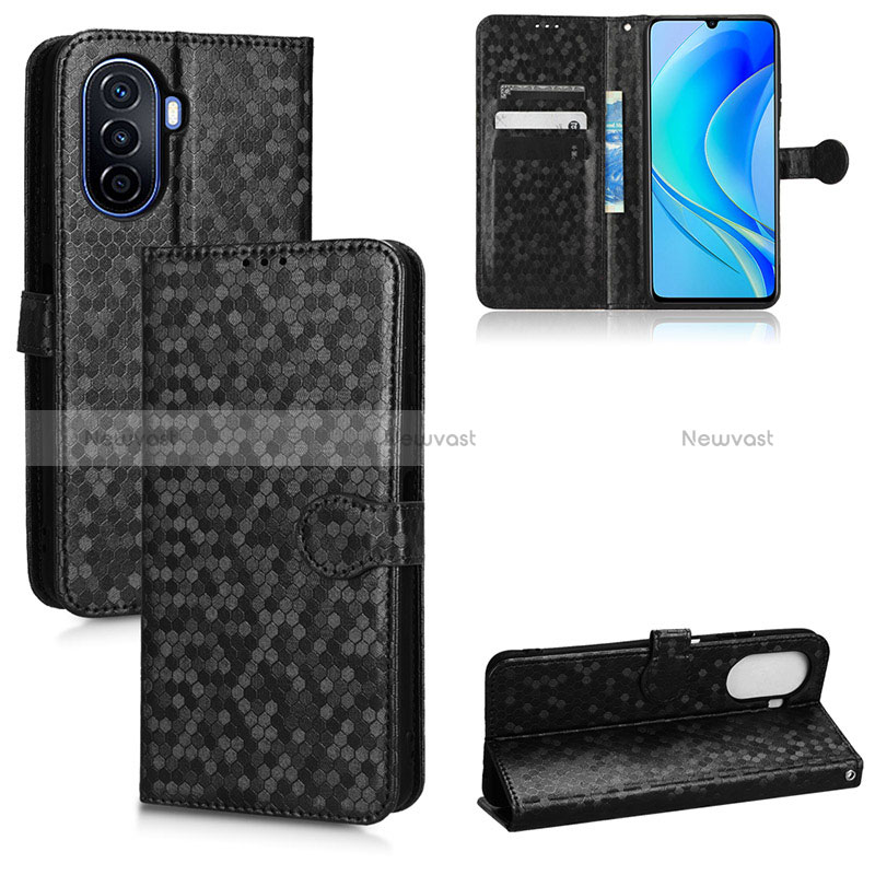 Leather Case Stands Flip Cover Holder C01X for Huawei Nova Y70 Plus