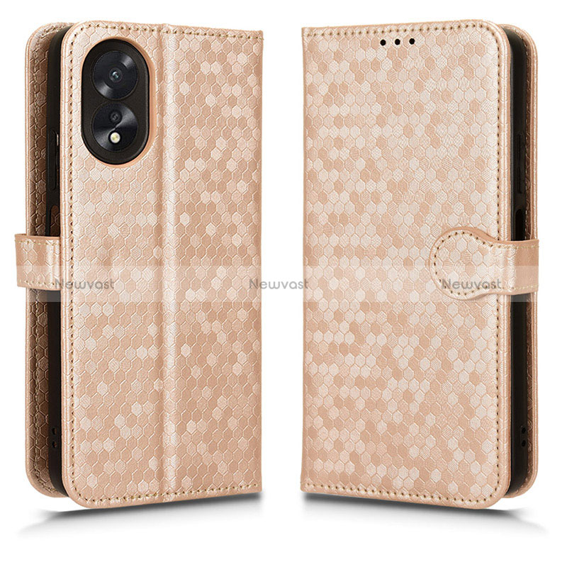 Leather Case Stands Flip Cover Holder C01X for Oppo A78 4G