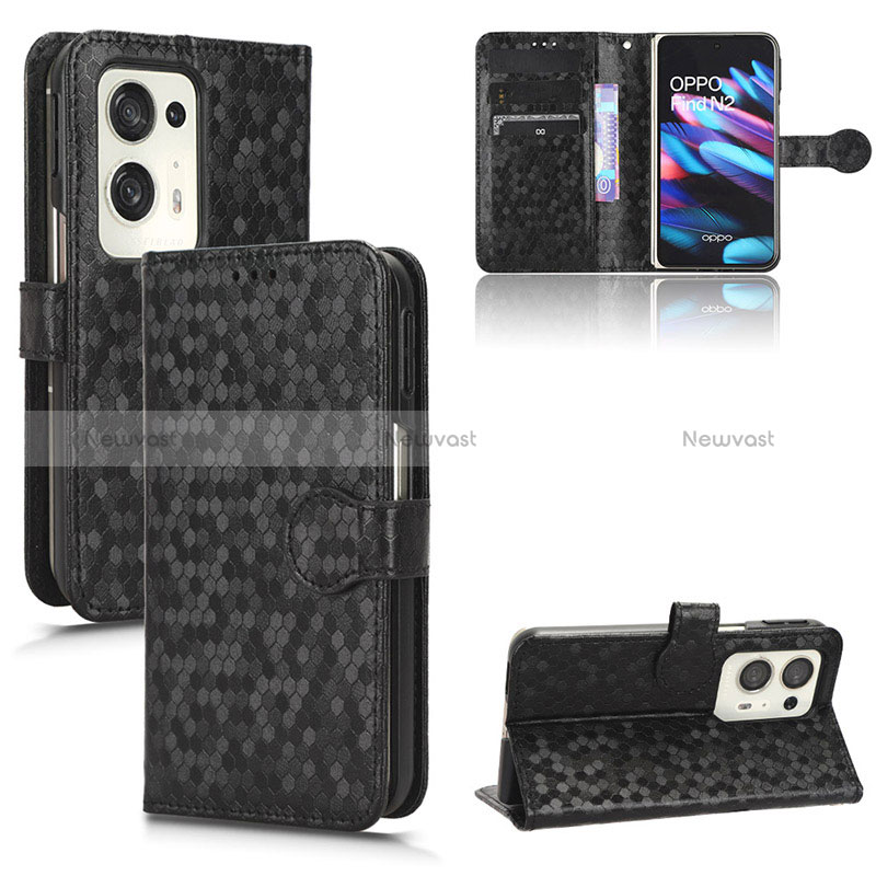 Leather Case Stands Flip Cover Holder C01X for Oppo Find N2 5G