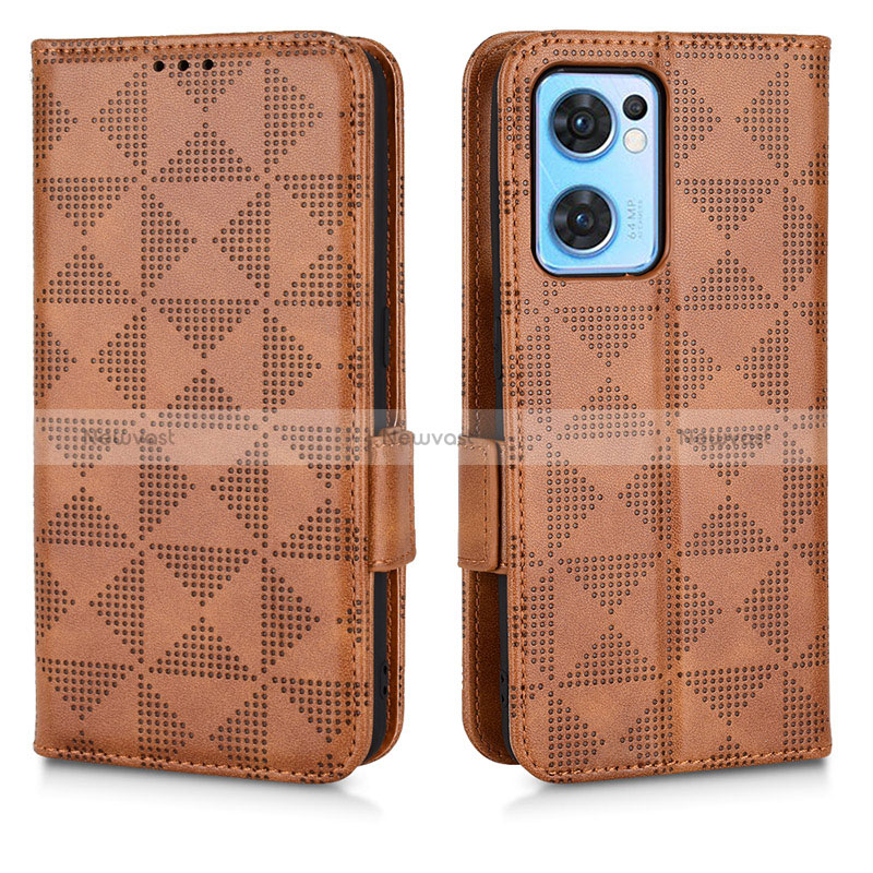 Leather Case Stands Flip Cover Holder C01X for Oppo Find X5 Lite 5G