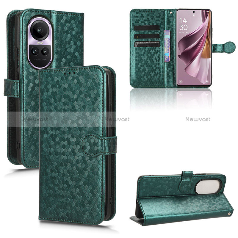 Leather Case Stands Flip Cover Holder C01X for Oppo Reno10 5G