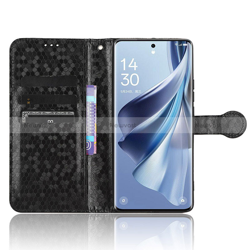 Leather Case Stands Flip Cover Holder C01X for Oppo Reno10 Pro+ Plus 5G