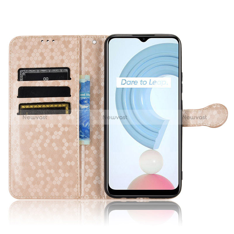 Leather Case Stands Flip Cover Holder C01X for Realme C25Y India