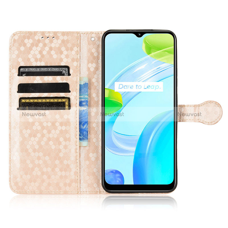 Leather Case Stands Flip Cover Holder C01X for Realme C30