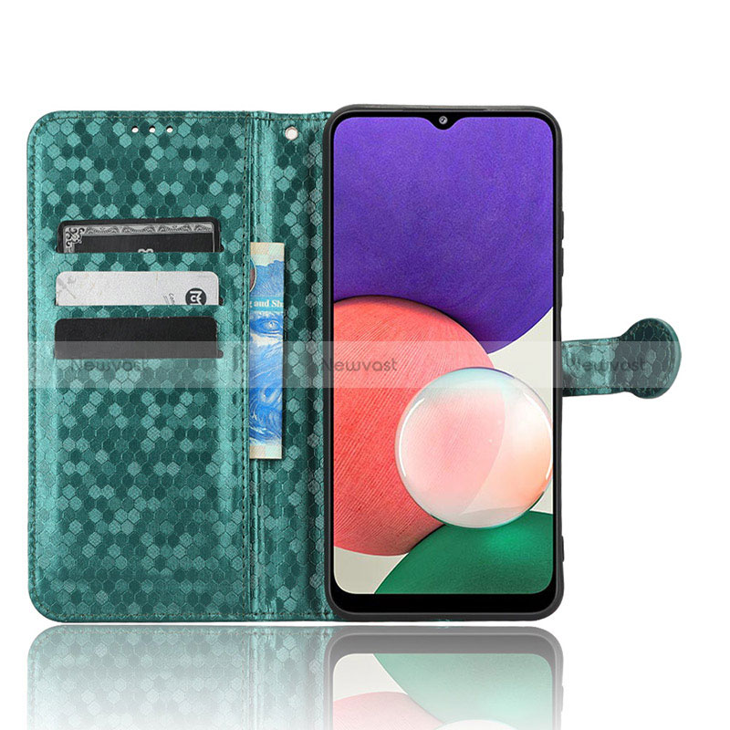 Leather Case Stands Flip Cover Holder C01X for Samsung Galaxy A22 5G