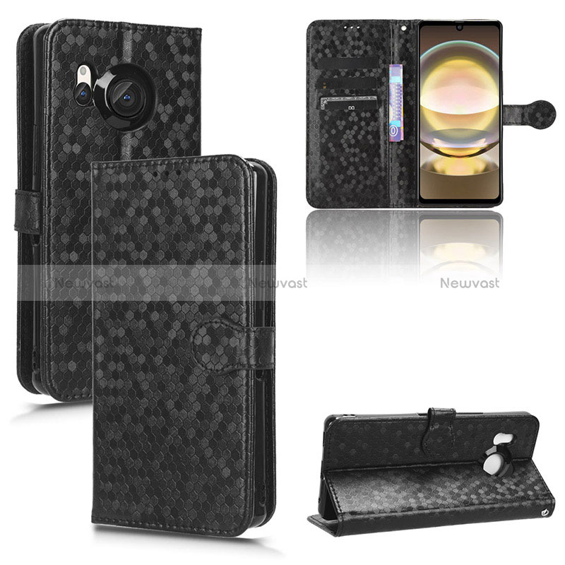 Leather Case Stands Flip Cover Holder C01X for Sharp Aquos R8s