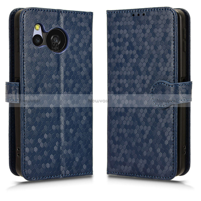 Leather Case Stands Flip Cover Holder C01X for Sharp Aquos Sense8