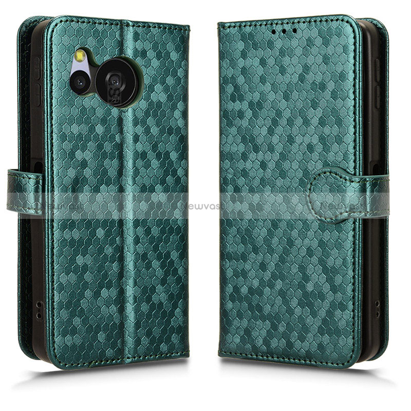 Leather Case Stands Flip Cover Holder C01X for Sharp Aquos Sense8