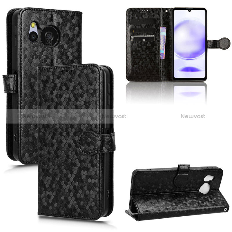 Leather Case Stands Flip Cover Holder C01X for Sharp Aquos Sense8