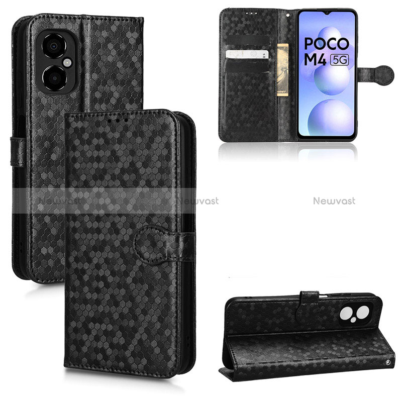 Leather Case Stands Flip Cover Holder C01X for Xiaomi Poco M4 5G