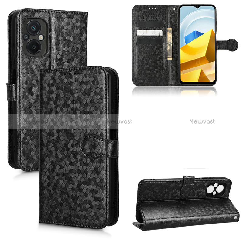 Leather Case Stands Flip Cover Holder C01X for Xiaomi Poco M5 4G