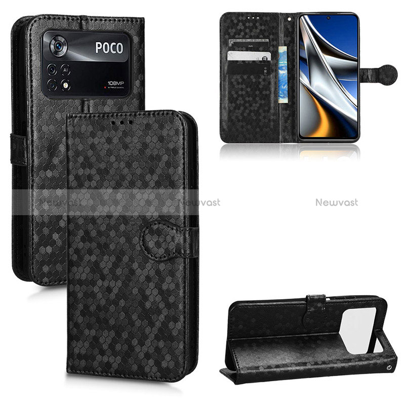 Leather Case Stands Flip Cover Holder C01X for Xiaomi Poco X4 Pro 5G