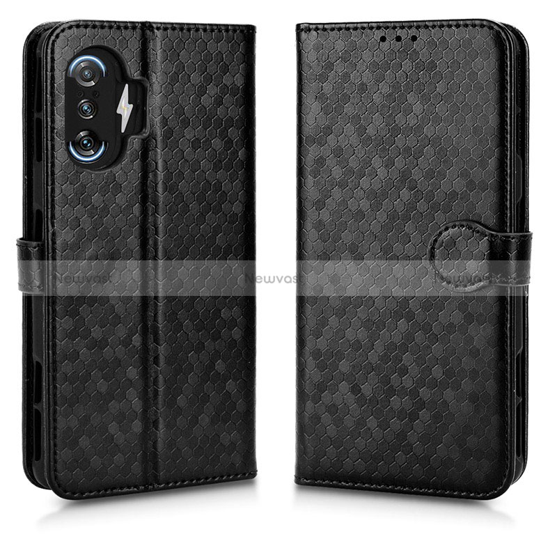 Leather Case Stands Flip Cover Holder C01X for Xiaomi Redmi K40 Gaming 5G Black