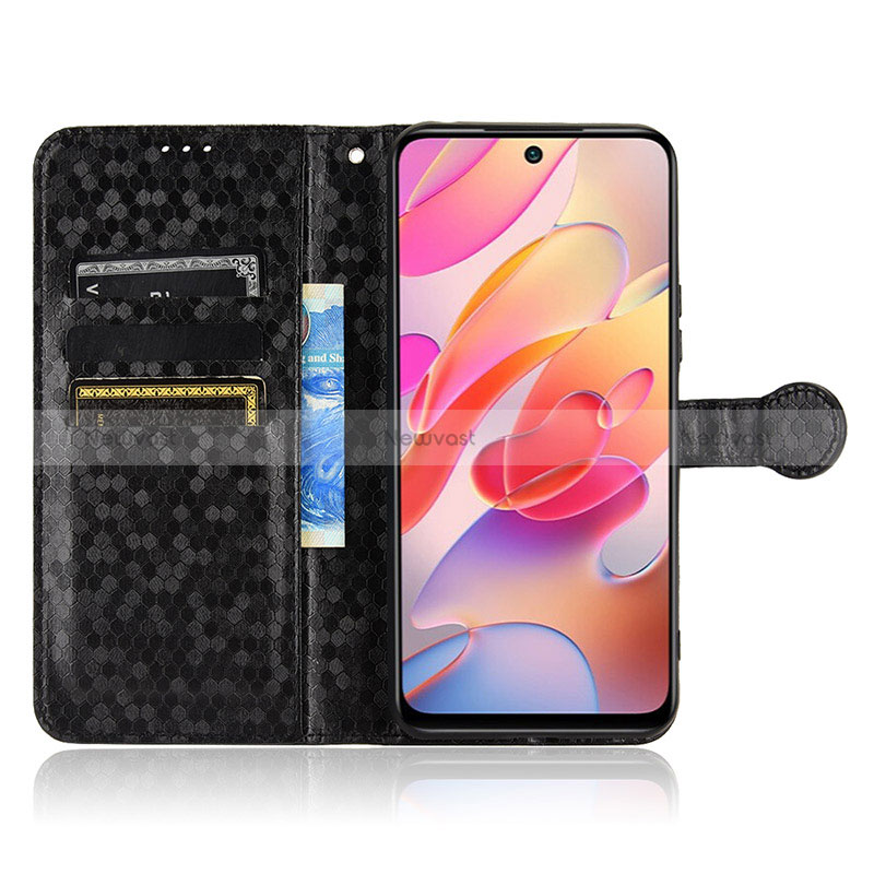 Leather Case Stands Flip Cover Holder C01X for Xiaomi Redmi Note 10 JE 5G