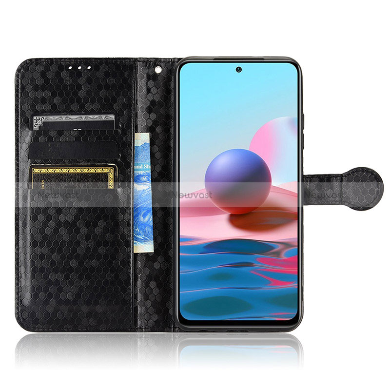 Leather Case Stands Flip Cover Holder C01X for Xiaomi Redmi Note 10S 4G