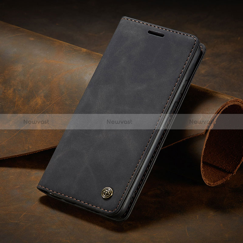 Leather Case Stands Flip Cover Holder C02S for Google Pixel 7 Pro 5G Black