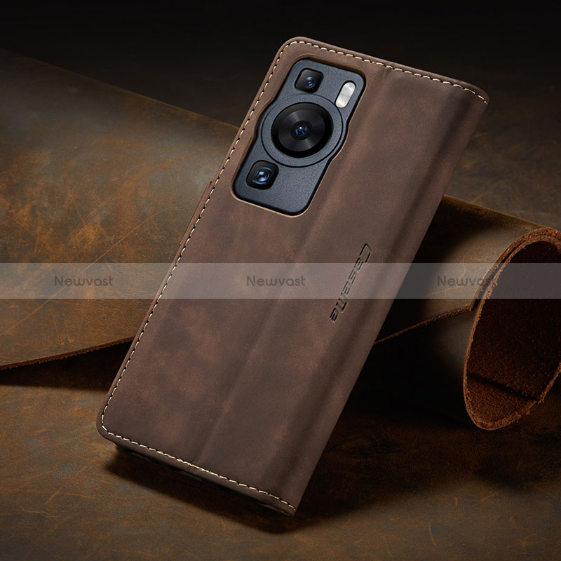 Leather Case Stands Flip Cover Holder C02S for Huawei P60