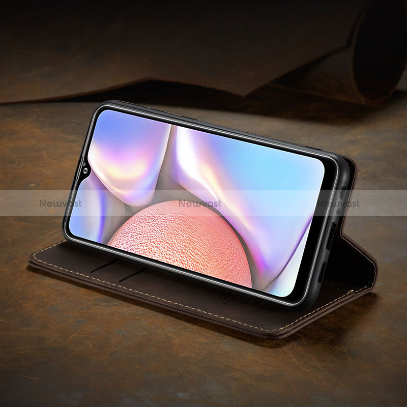 Leather Case Stands Flip Cover Holder C02S for Samsung Galaxy A10s