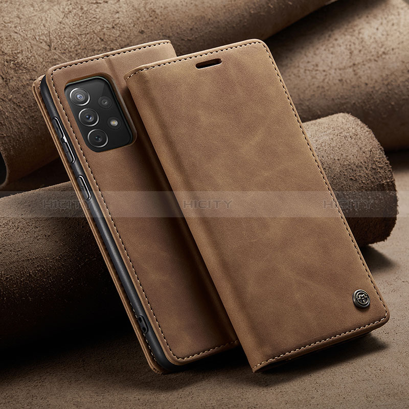 Leather Case Stands Flip Cover Holder C02S for Samsung Galaxy A73 5G