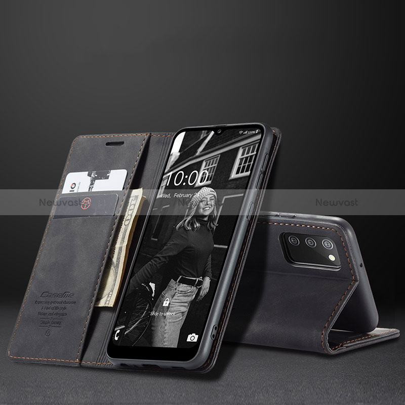 Leather Case Stands Flip Cover Holder C02S for Samsung Galaxy F02S SM-E025F