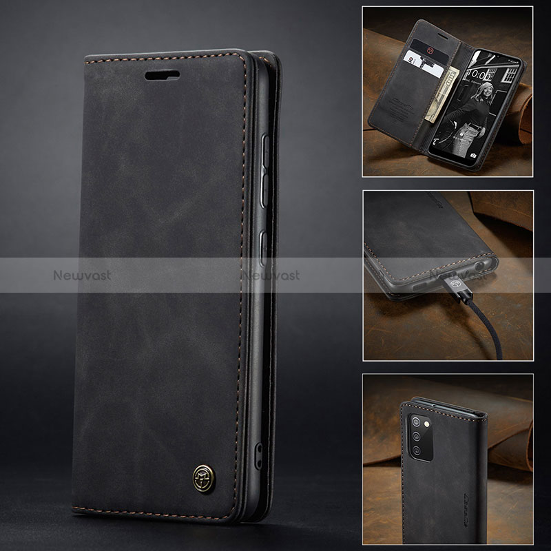 Leather Case Stands Flip Cover Holder C02S for Samsung Galaxy F02S SM-E025F