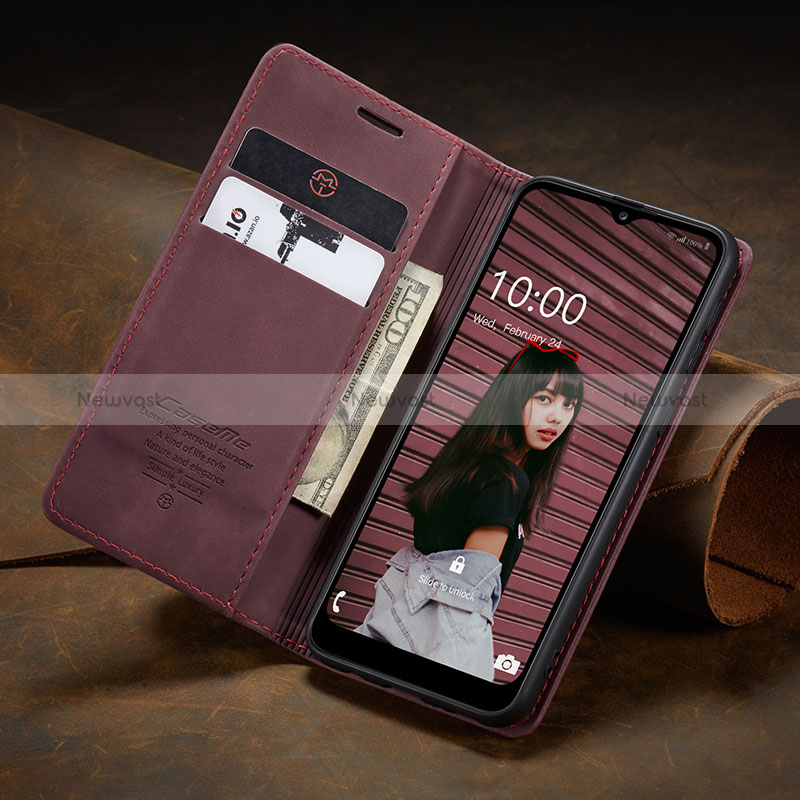 Leather Case Stands Flip Cover Holder C02S for Samsung Galaxy F02S SM-E025F