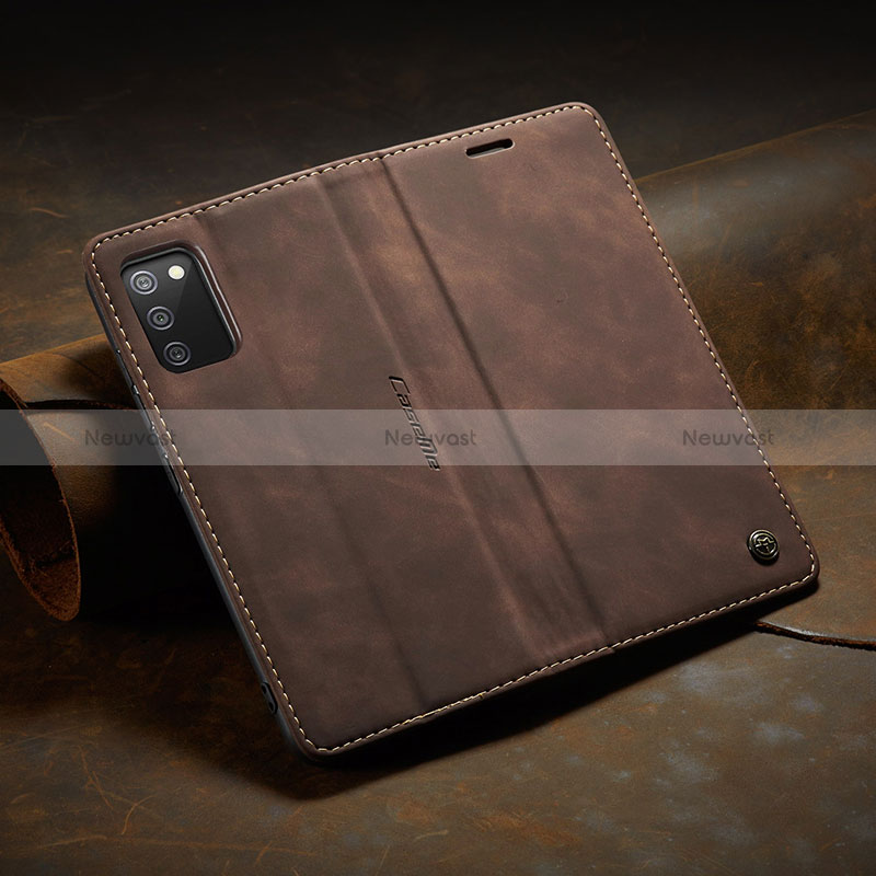 Leather Case Stands Flip Cover Holder C02S for Samsung Galaxy F02S SM-E025F