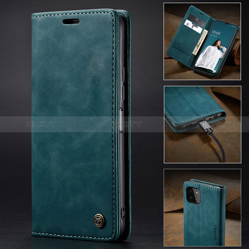 Leather Case Stands Flip Cover Holder C02S for Samsung Galaxy F42 5G