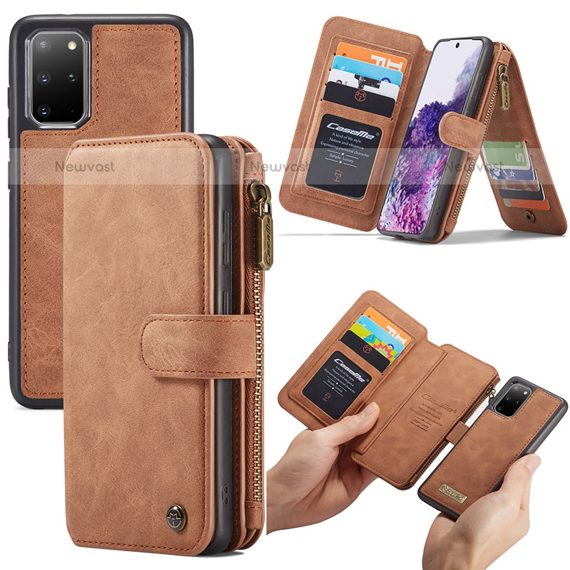 Leather Case Stands Flip Cover Holder C02S for Samsung Galaxy S20 Plus