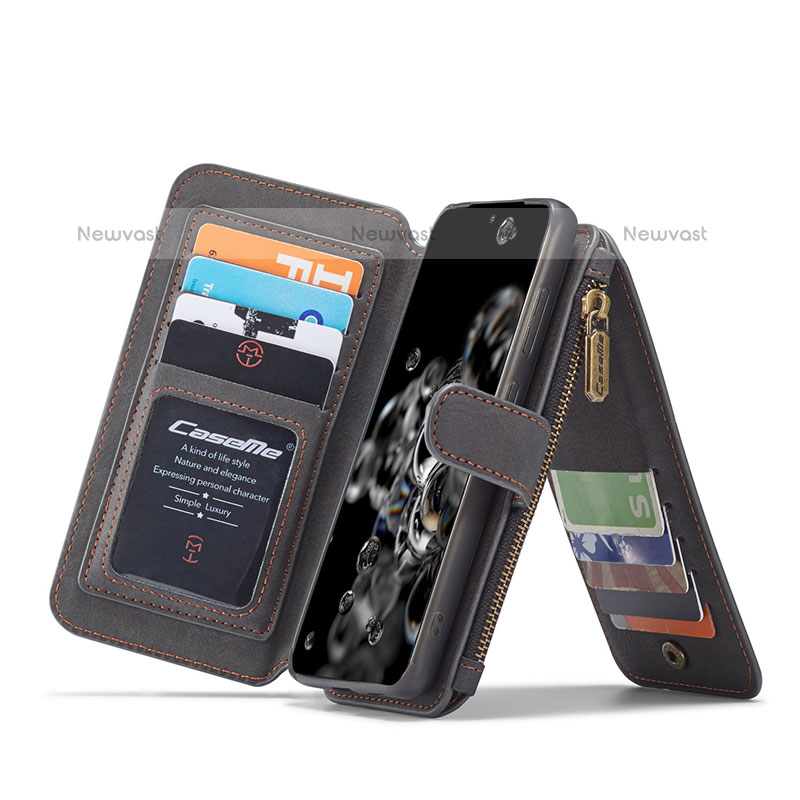 Leather Case Stands Flip Cover Holder C02S for Samsung Galaxy S20 Plus