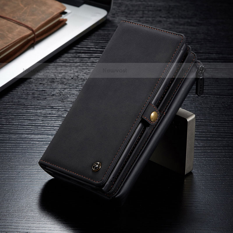 Leather Case Stands Flip Cover Holder C02S for Samsung Galaxy S21 Ultra 5G