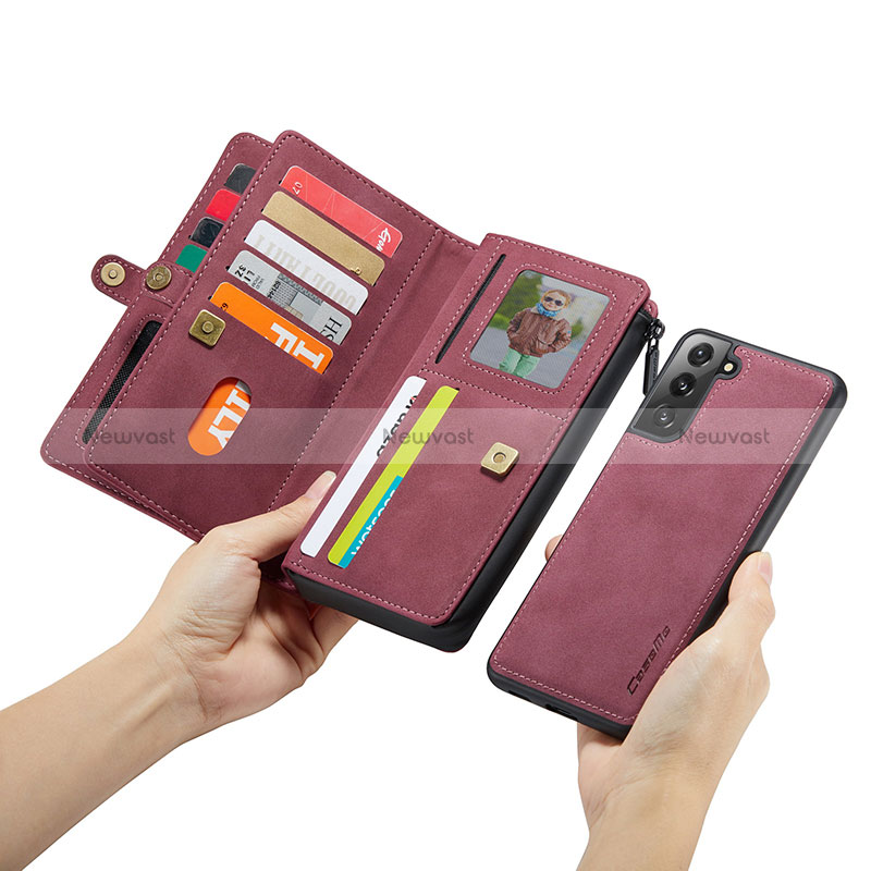 Leather Case Stands Flip Cover Holder C02S for Samsung Galaxy S24 5G