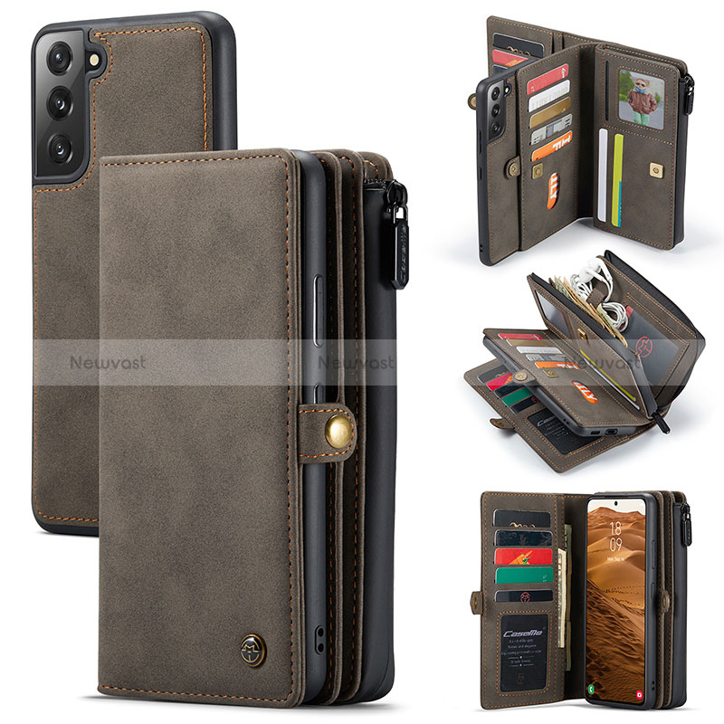 Leather Case Stands Flip Cover Holder C02S for Samsung Galaxy S24 5G