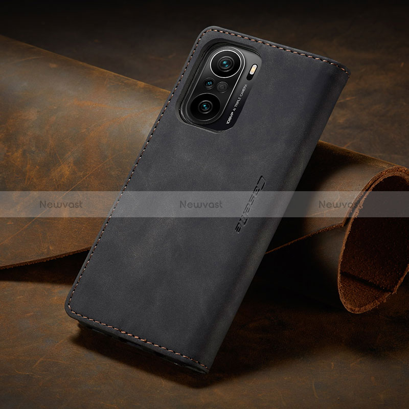 Leather Case Stands Flip Cover Holder C02S for Xiaomi Poco F3 5G