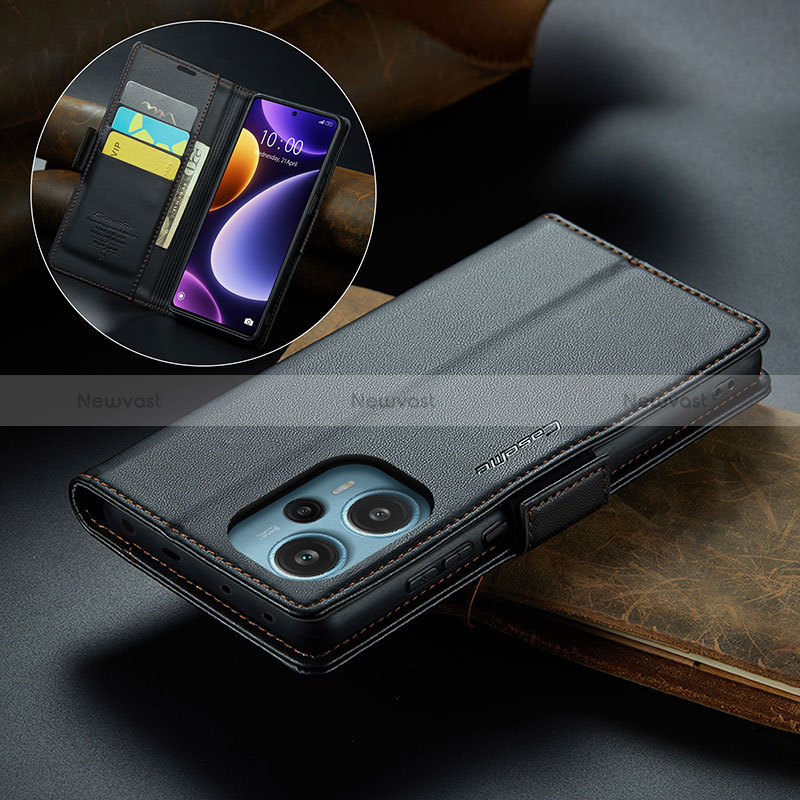 Leather Case Stands Flip Cover Holder C02S for Xiaomi Poco F5 5G