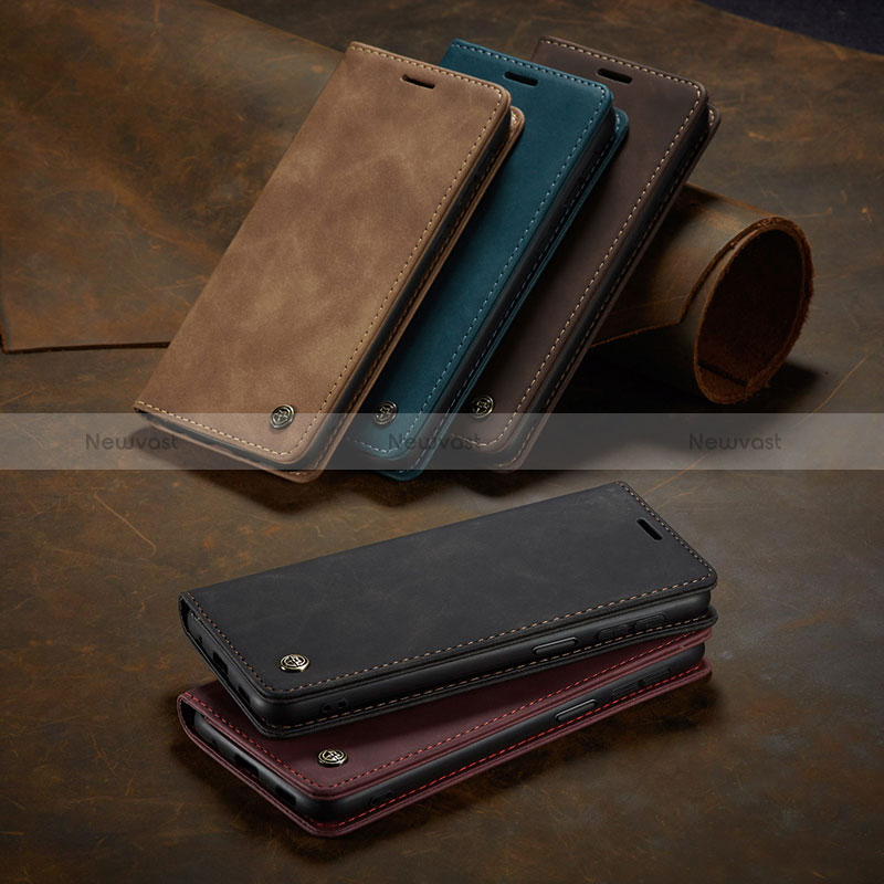 Leather Case Stands Flip Cover Holder C02S for Xiaomi Redmi Note 10 Pro 5G