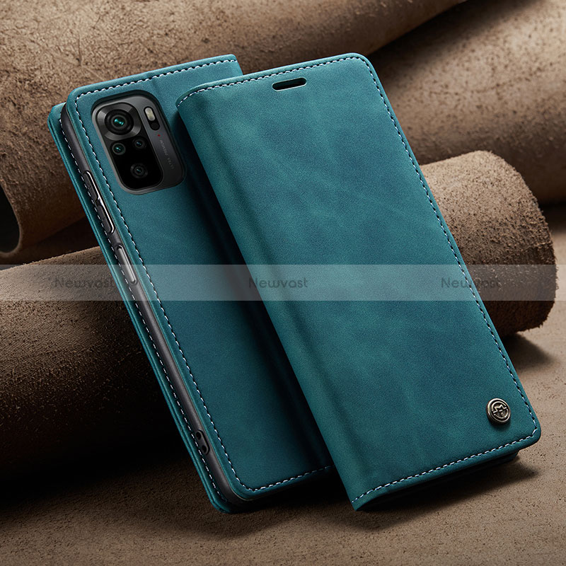 Leather Case Stands Flip Cover Holder C02S for Xiaomi Redmi Note 10S 4G