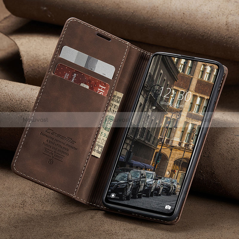 Leather Case Stands Flip Cover Holder C02S for Xiaomi Redmi Note 12 Pro 4G