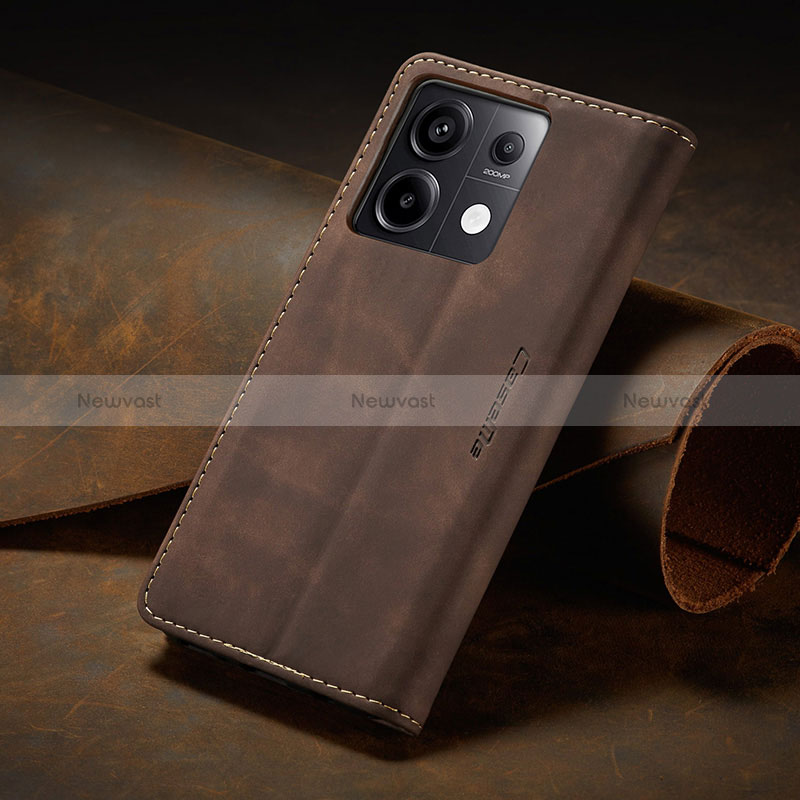 Leather Case Stands Flip Cover Holder C02S for Xiaomi Redmi Note 13 Pro 5G